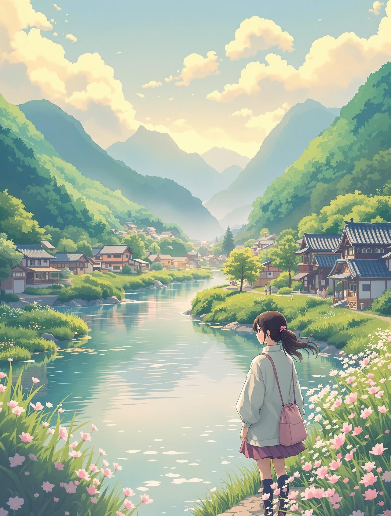 AI片 - 四万十川的微风